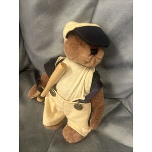 "Slugger" Boyds Bears Baseball The Archive Collection Plush Bear 6" Bat And Tags